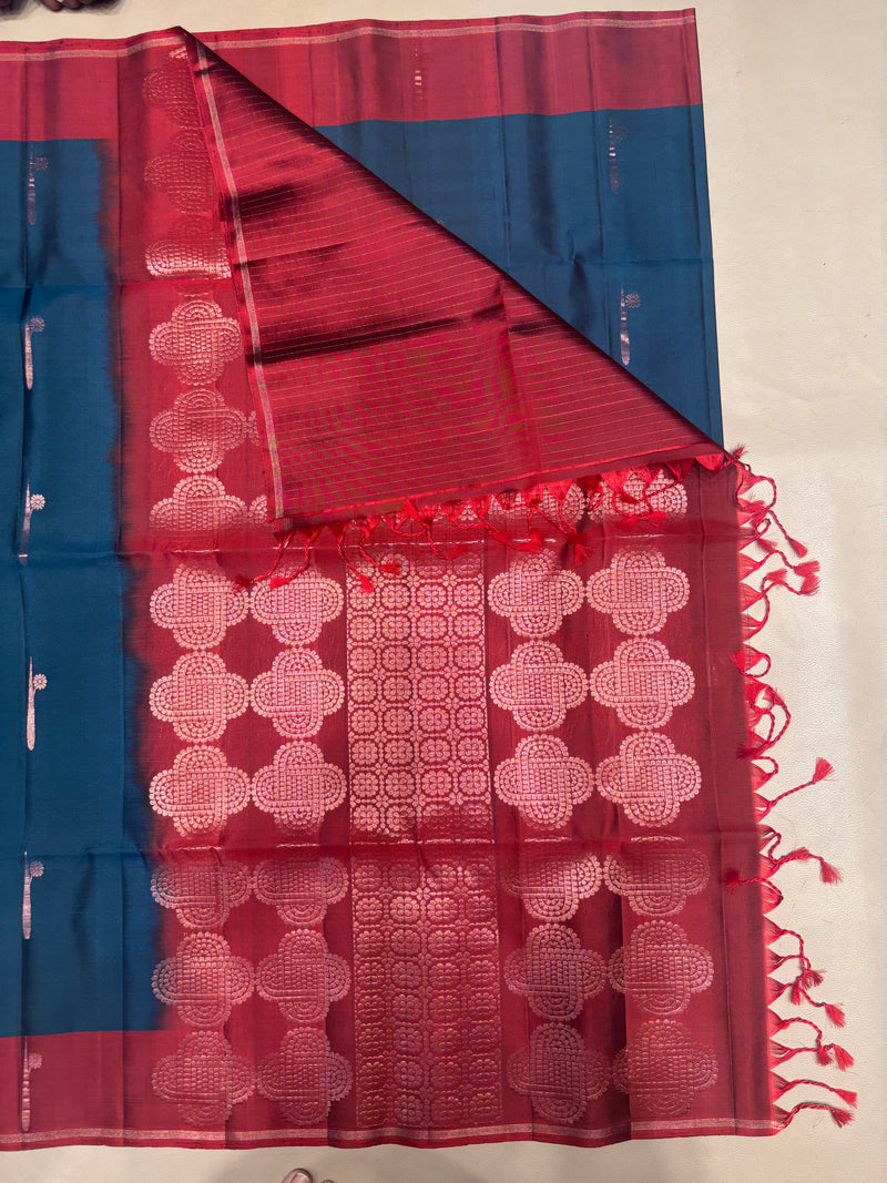 Thenkodi handloom softsilk saree - Pure silk saree-AK1113