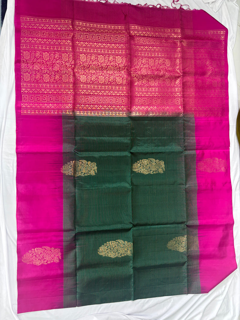 Karugi handloom softsilk saree - Pure silk saree