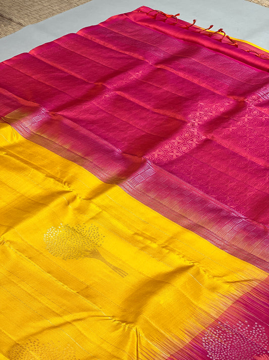 Charulata handloom softsilk saree - Pure silk saree-AV103
