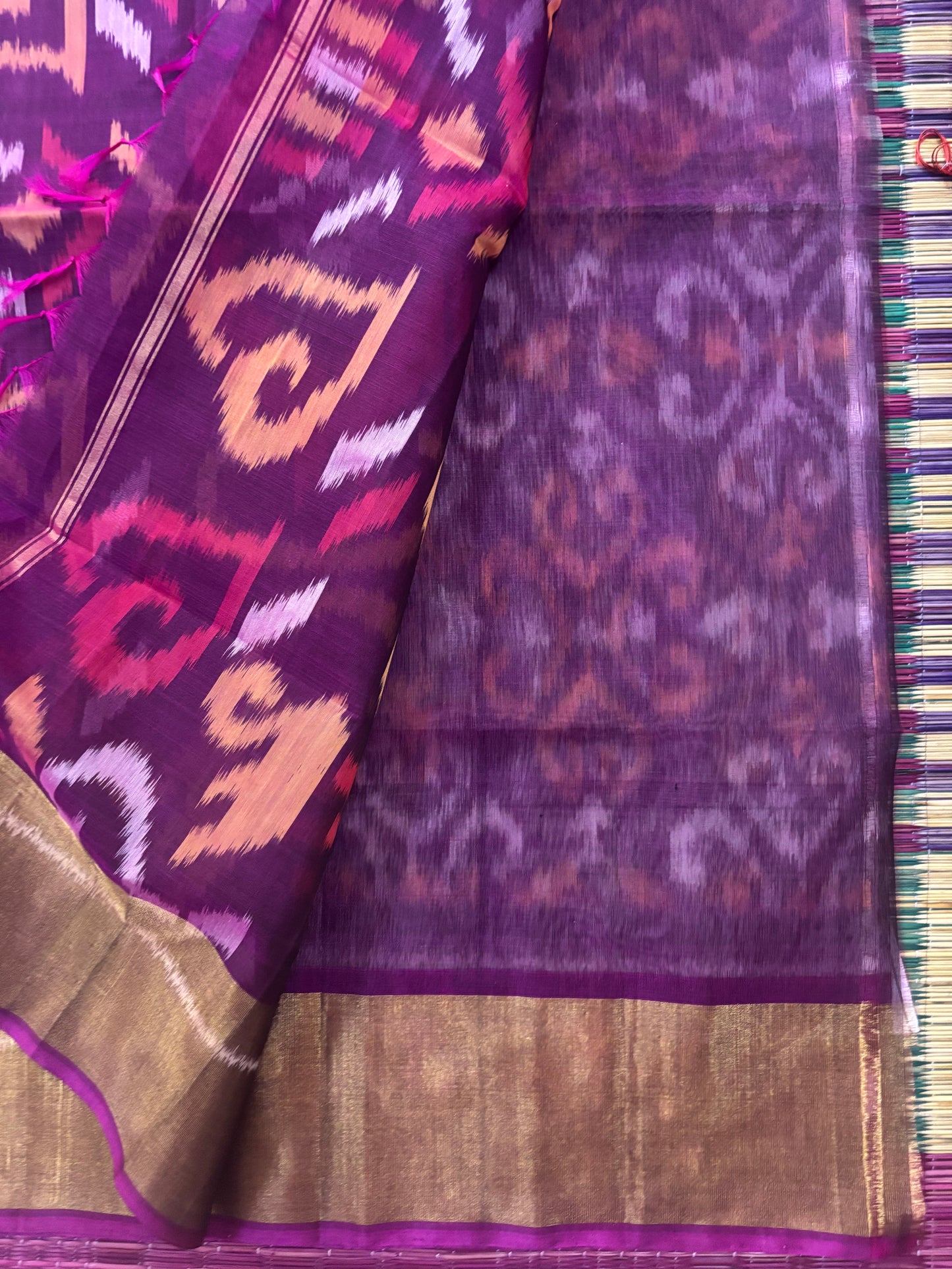 Anicham handloom Kota cotton saree Pochampally design - Kota cotton