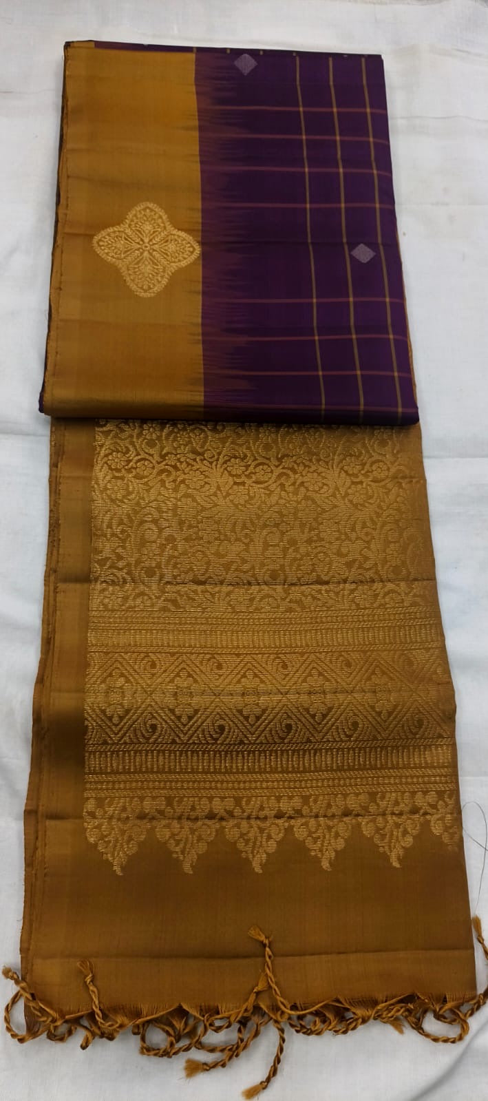 Vanmadhi purple handloom softsilk saree - Pure silk saree-AK1102