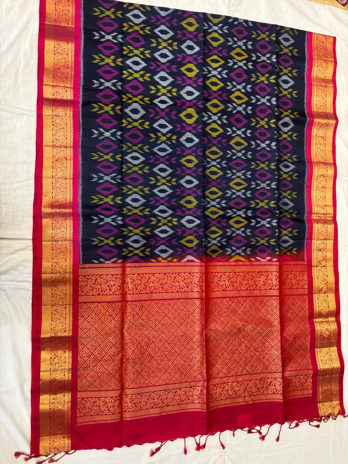 Irava handloom softsilk saree - Pochampally design