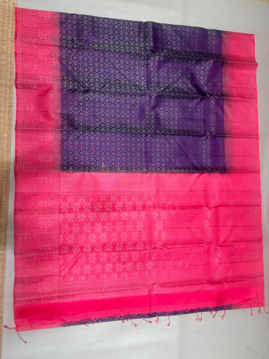 Kumudhini all self handloom softsilk saree - Pure silk saree