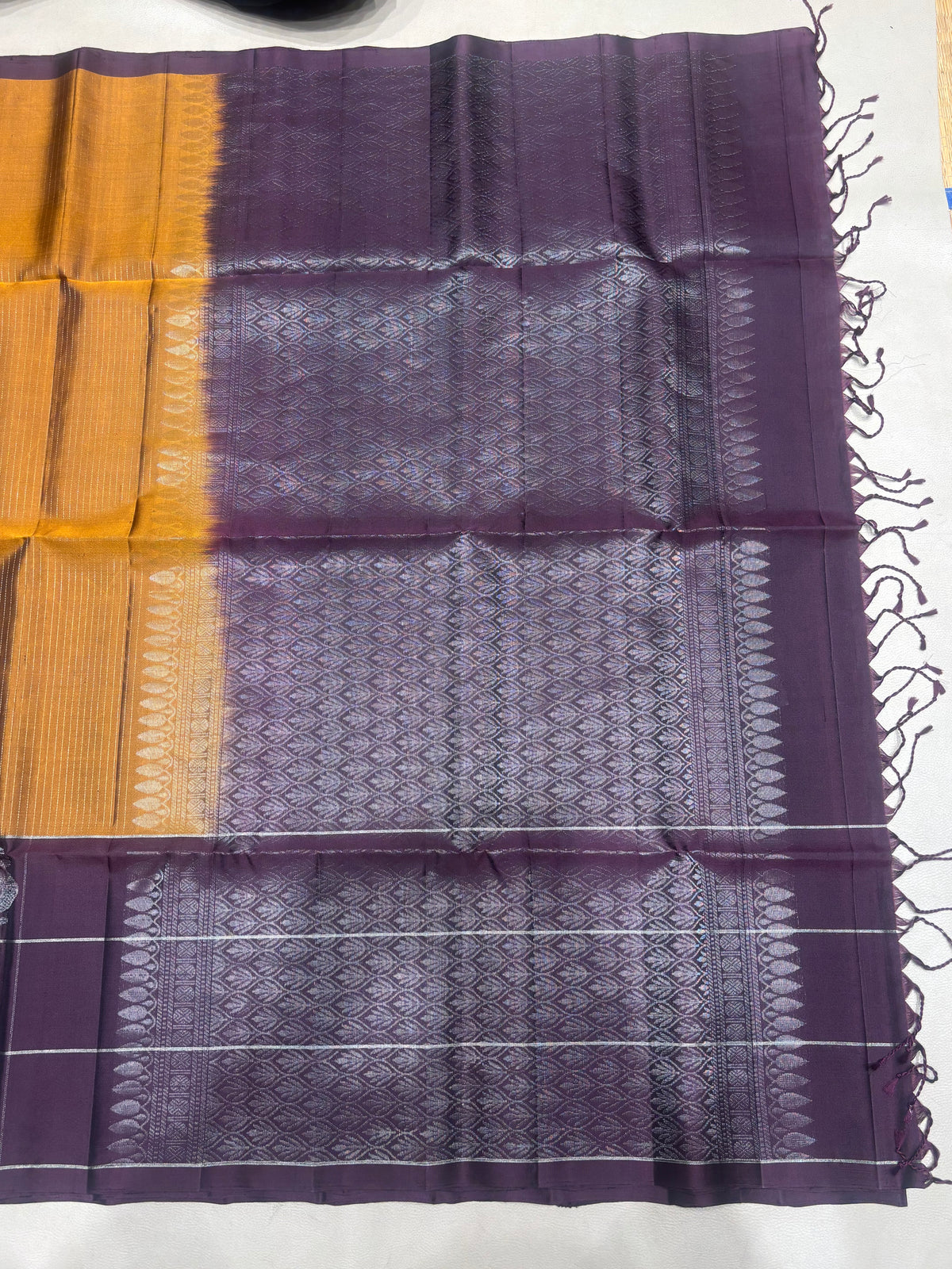 Rishika vaira oosi handloom softsilk saree - Pure silk saree- GA101