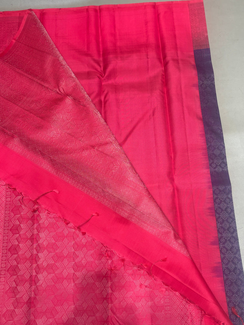 Kumudhini all self handloom softsilk saree - Pure silk saree