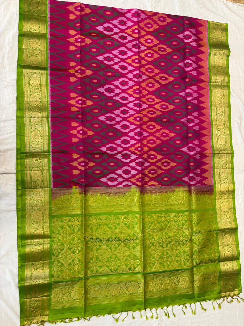 Nitya handloom softsilk saree - Pochampally design