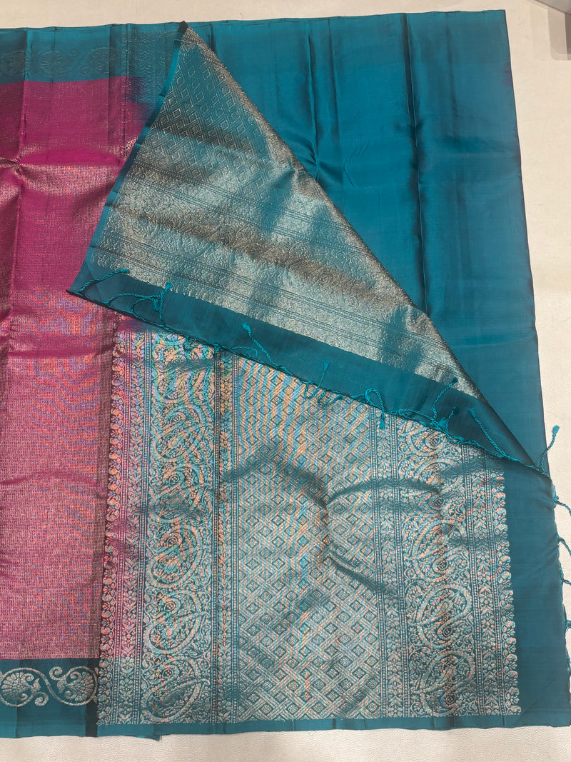 Ambika handloom pure mix soft silk saree