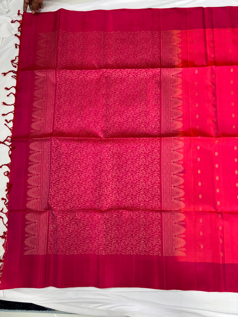 Dharani pink handloom softsilk saree - Pure silk saree