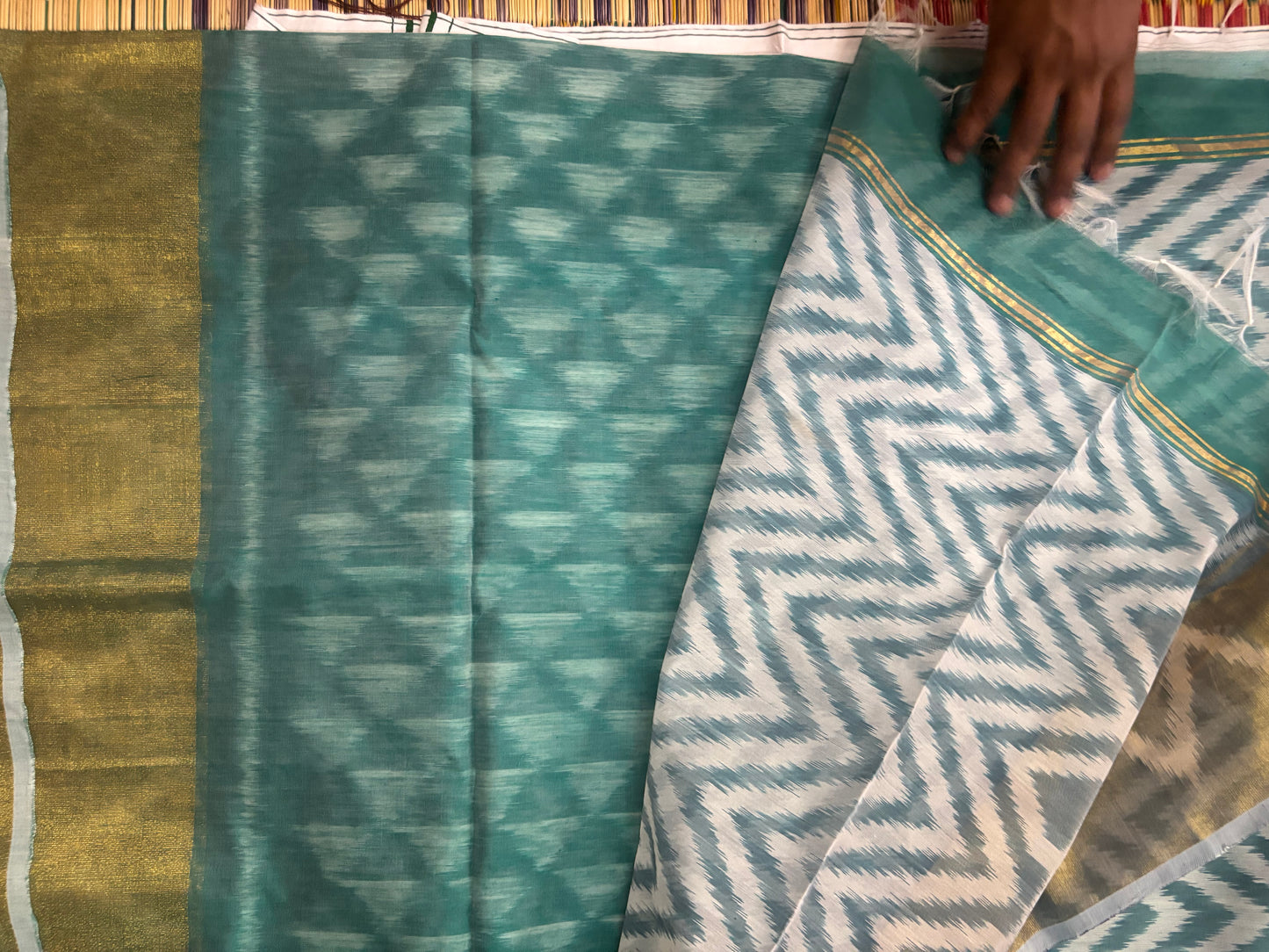 Vanaja blue handloom Kota cotton sarees