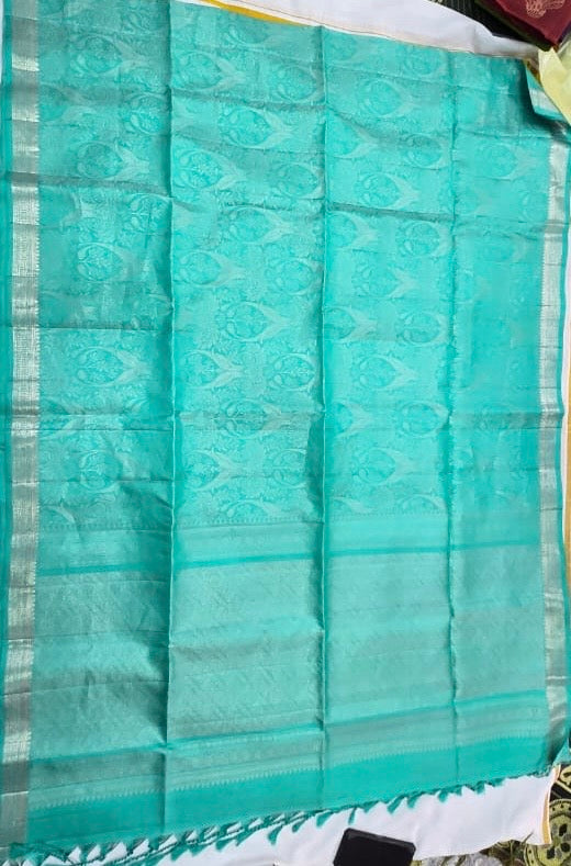 Tanirika all self handloom softsilk saree - Pure silk saree- AK1101