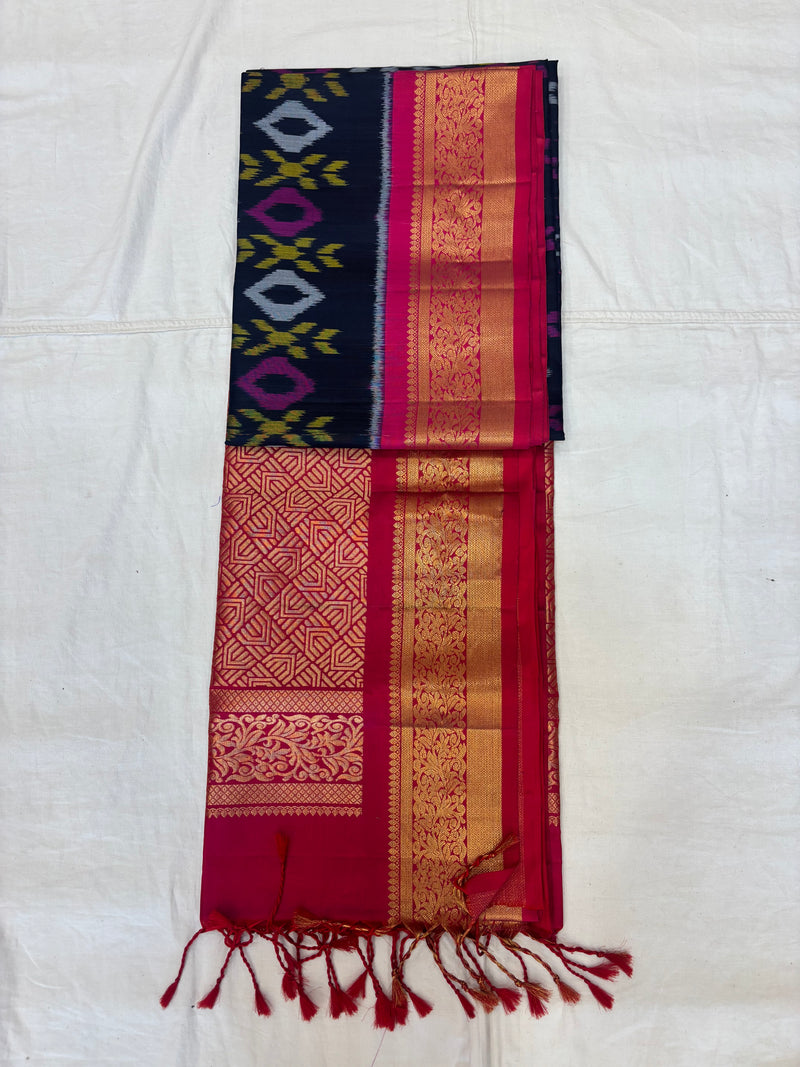 Irava handloom softsilk saree - Pochampally design