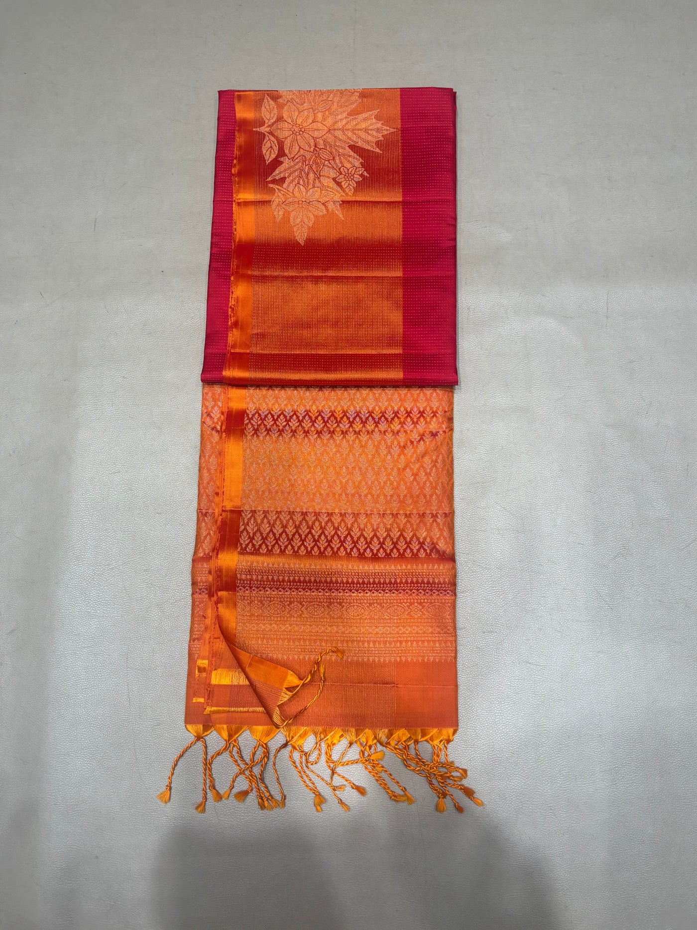 Anjana red handloom softsilk saree - pure silk saree