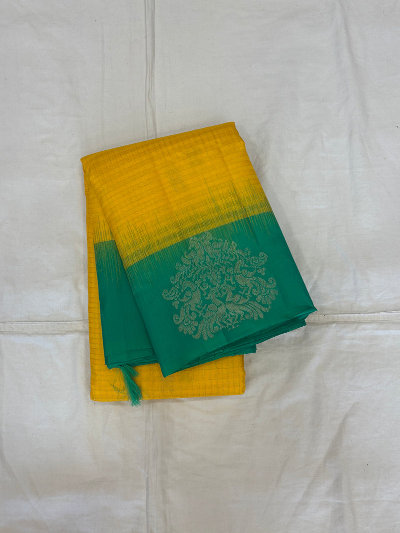Sharvani handloom softsilk saree - Pure silk saree- GA105