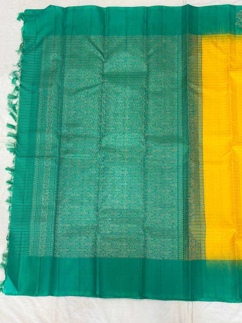 Sharvani handloom softsilk saree - Pure silk saree- GA105