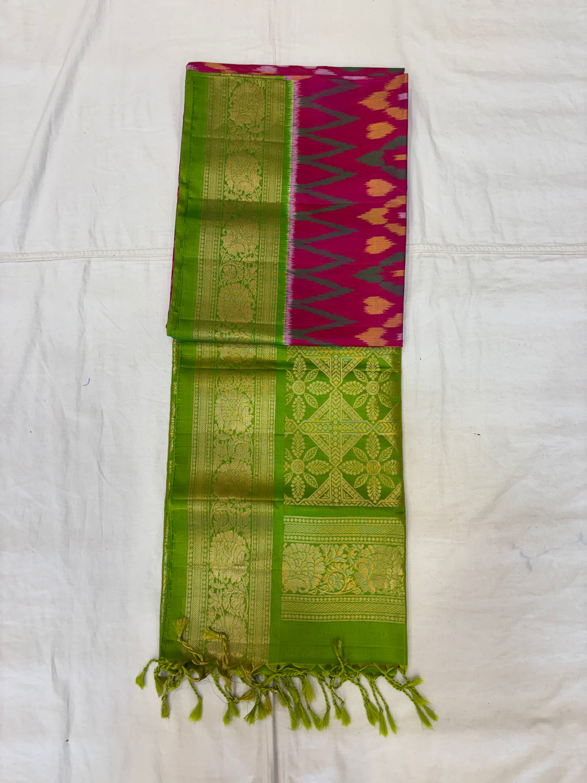 Nitya handloom softsilk saree - Pochampally design