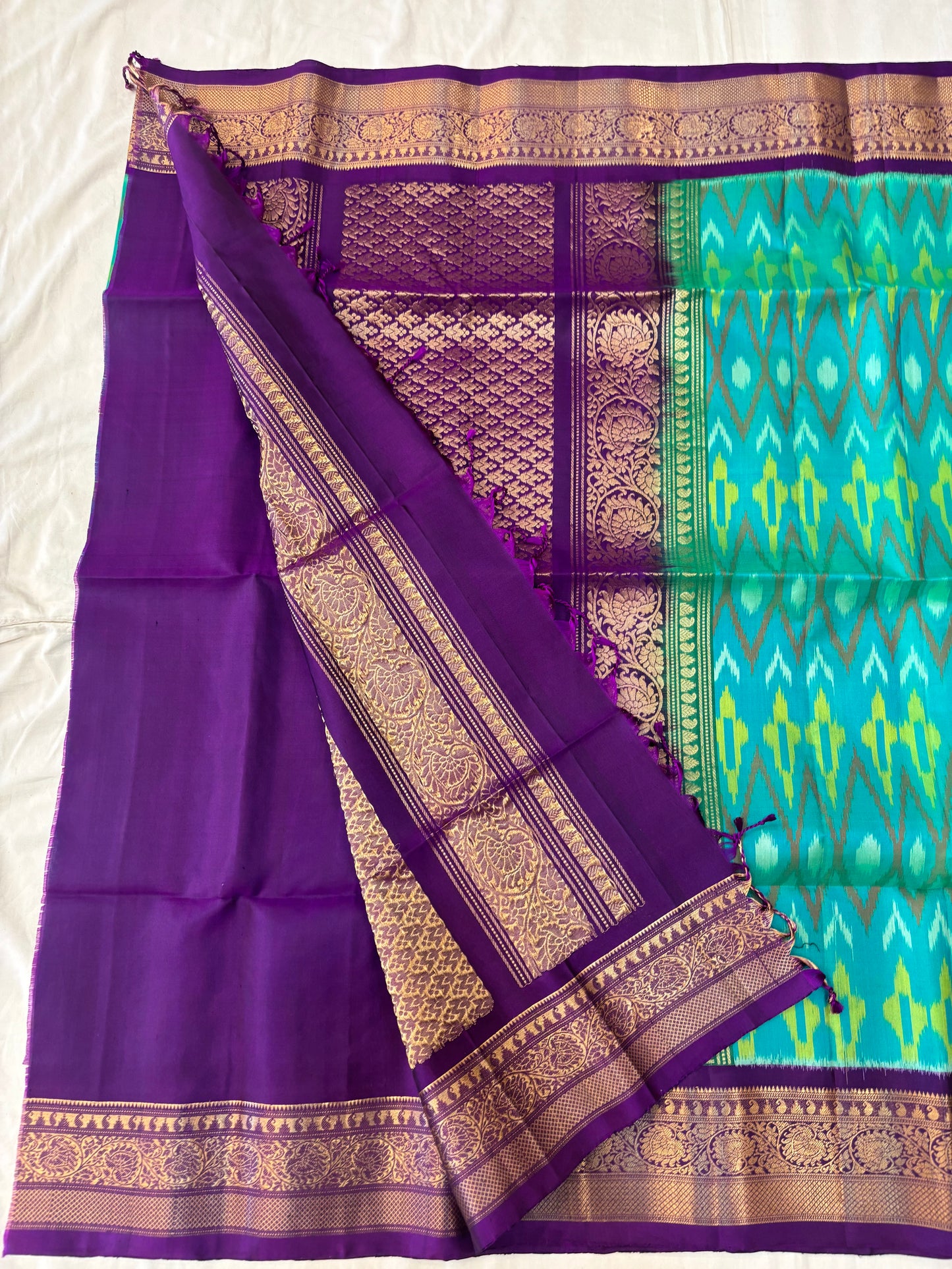 Amala handloom Pochampally Softsilk saree - Pure silk saree