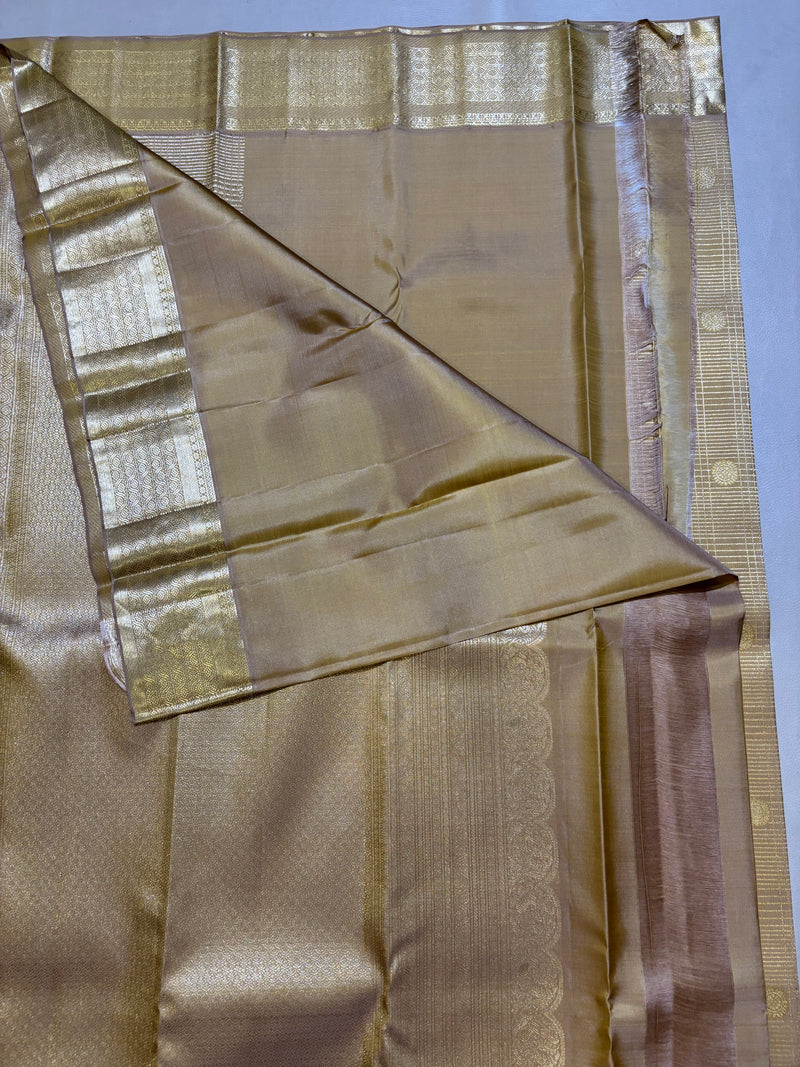 Thangapon Bridal silk saree - Pure silk saree