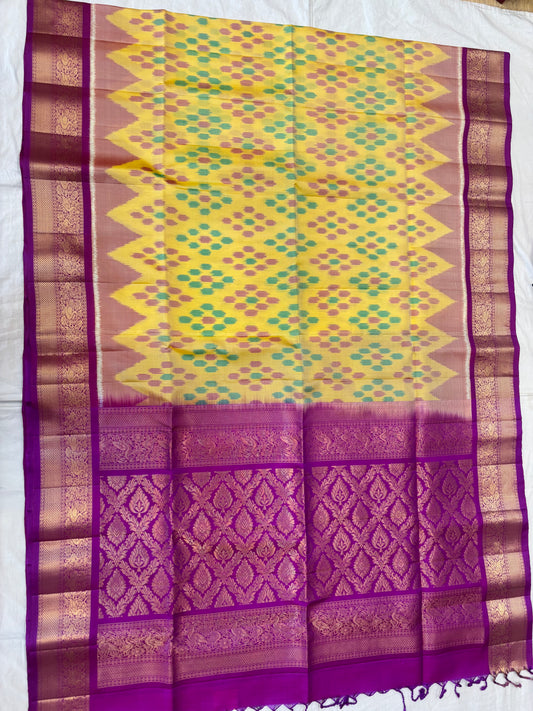 Vritika handloom softsilk saree - Pochampally design