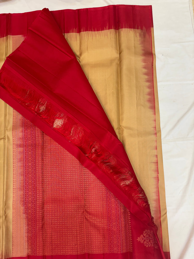 Yuvaa muted gold softsilk saree - Pure silk saree-set13