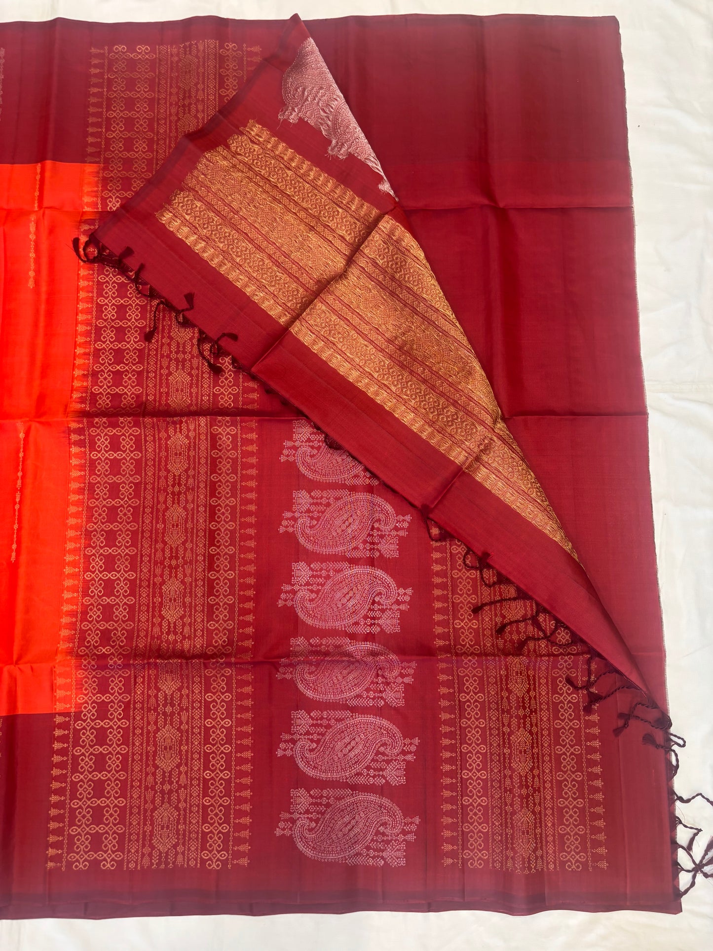Vennilai handloom softsilk saree - Pure silk saree-AK1120