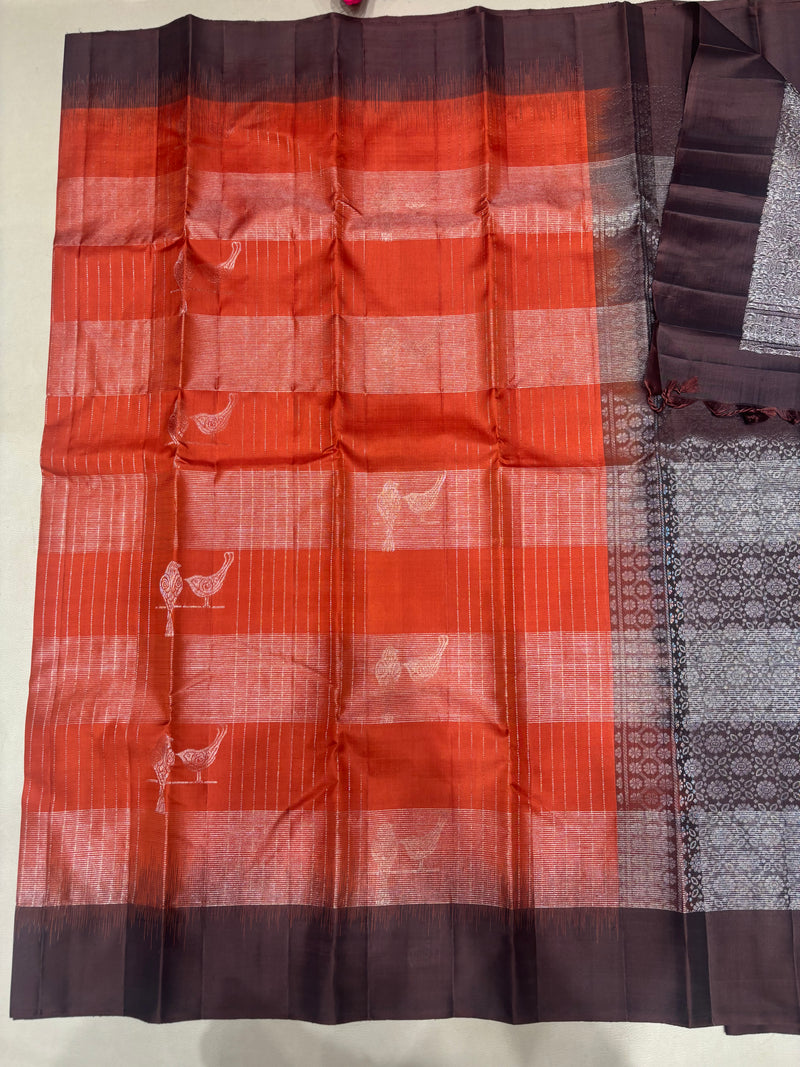 Samprathi handloom softsilk saree - Pure silk saree- BA101
