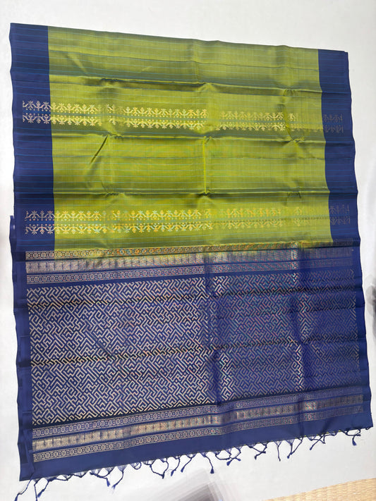 Iranya green pure mix softsilk saree