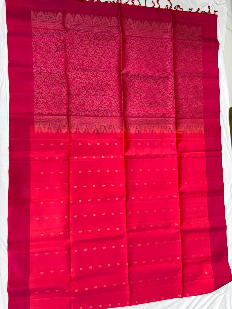 Dharani pink handloom softsilk saree - Pure silk saree
