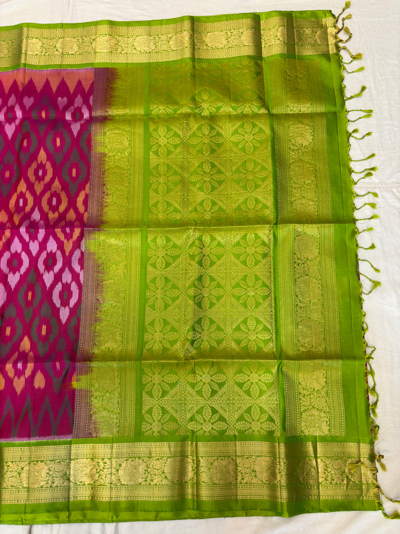 Nitya handloom softsilk saree - Pochampally design