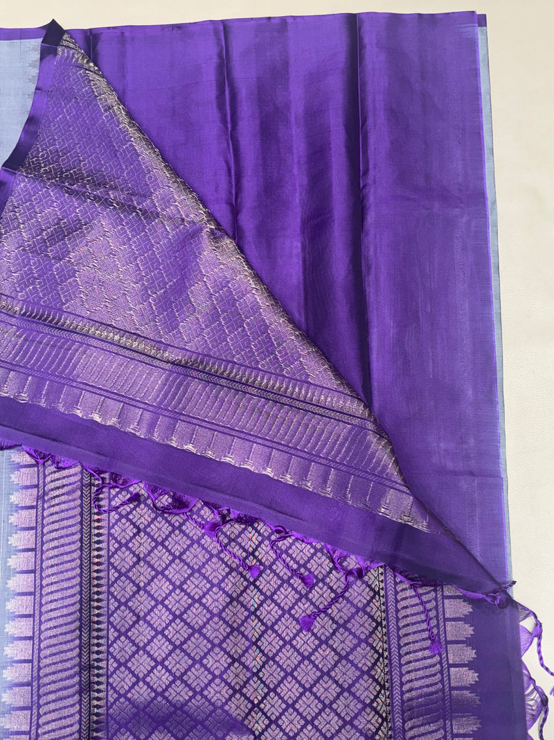 Tanvi grey vaira oosi handloom softsilk saree - Pure silk saree-set15