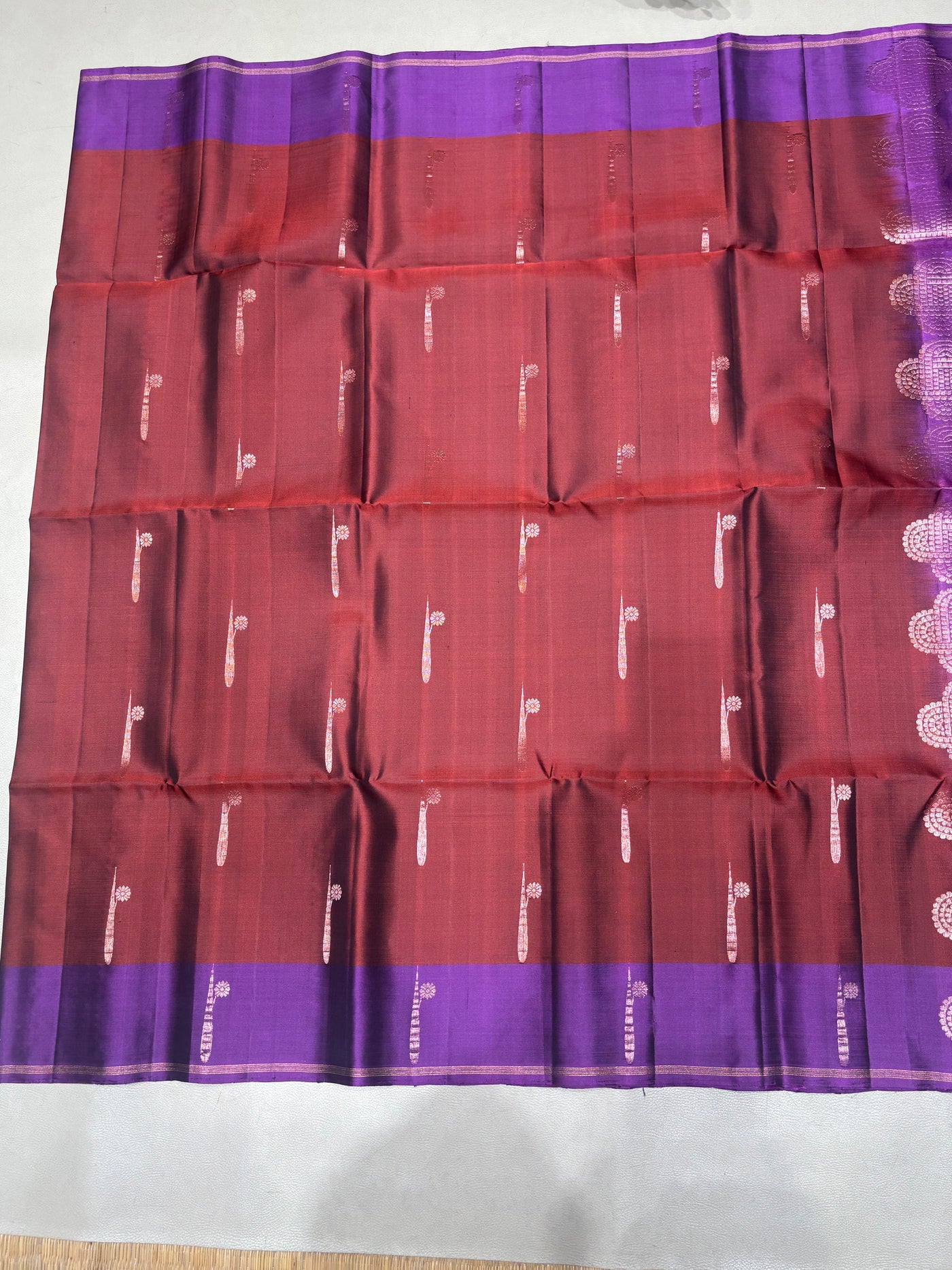 Hridya coffee brown handloom softsilk saree - Pure silk saree