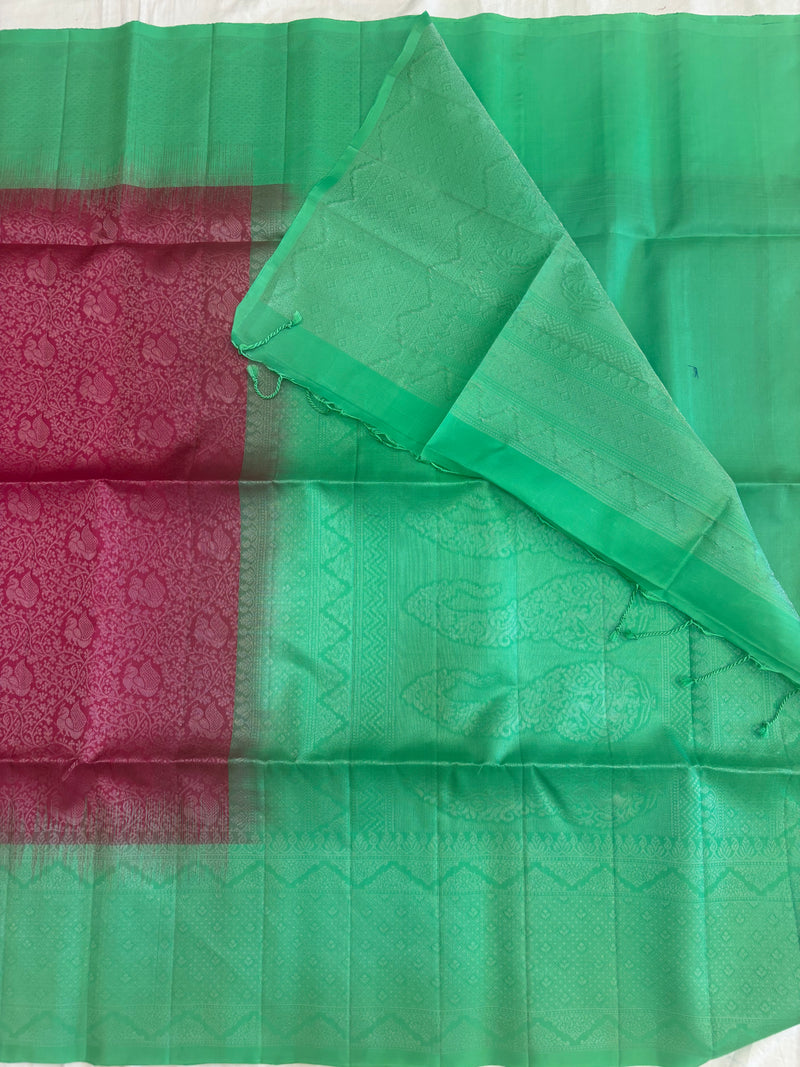 Kuzhali all self softsilk saree - Pure silk saree
