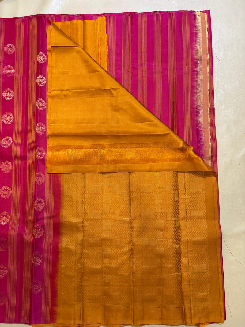 Karni handloom softsilk saree - Silk & dupion set6