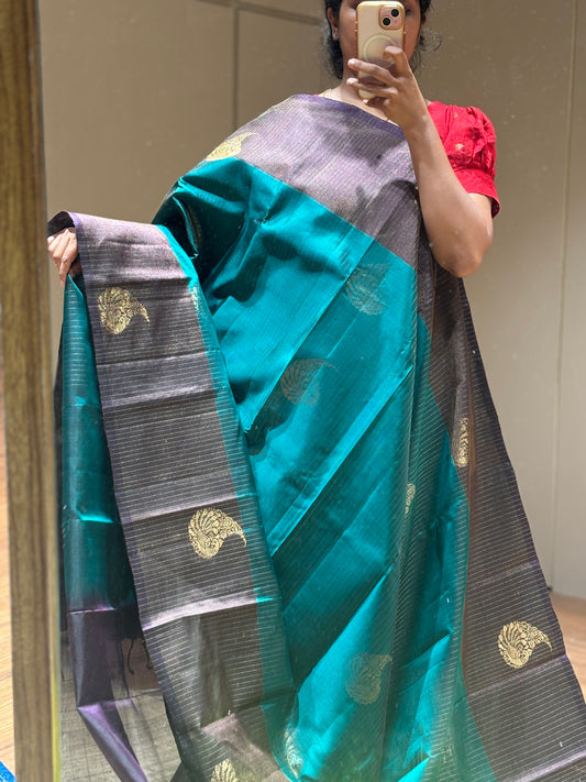 Janaki handloom softsilk saree vaira oosi deisgn - Pure silk saree-AV103