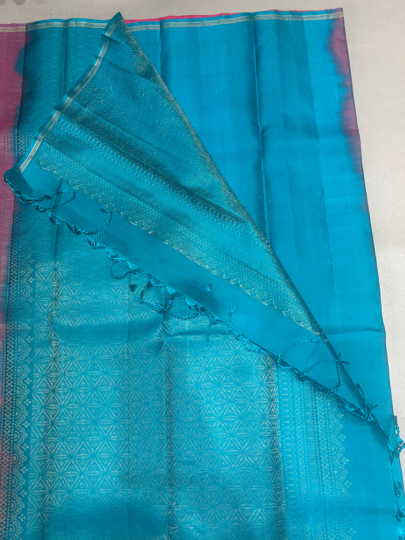 Tahini pink handloom softsilk saree - Pure silk saree