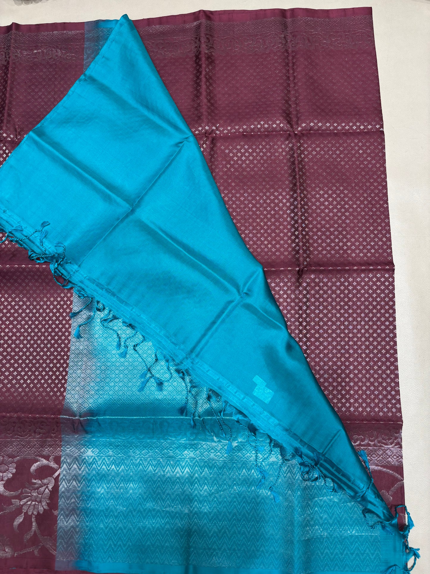 Karunya brocade bridal softsilk saree - Pure silk saree