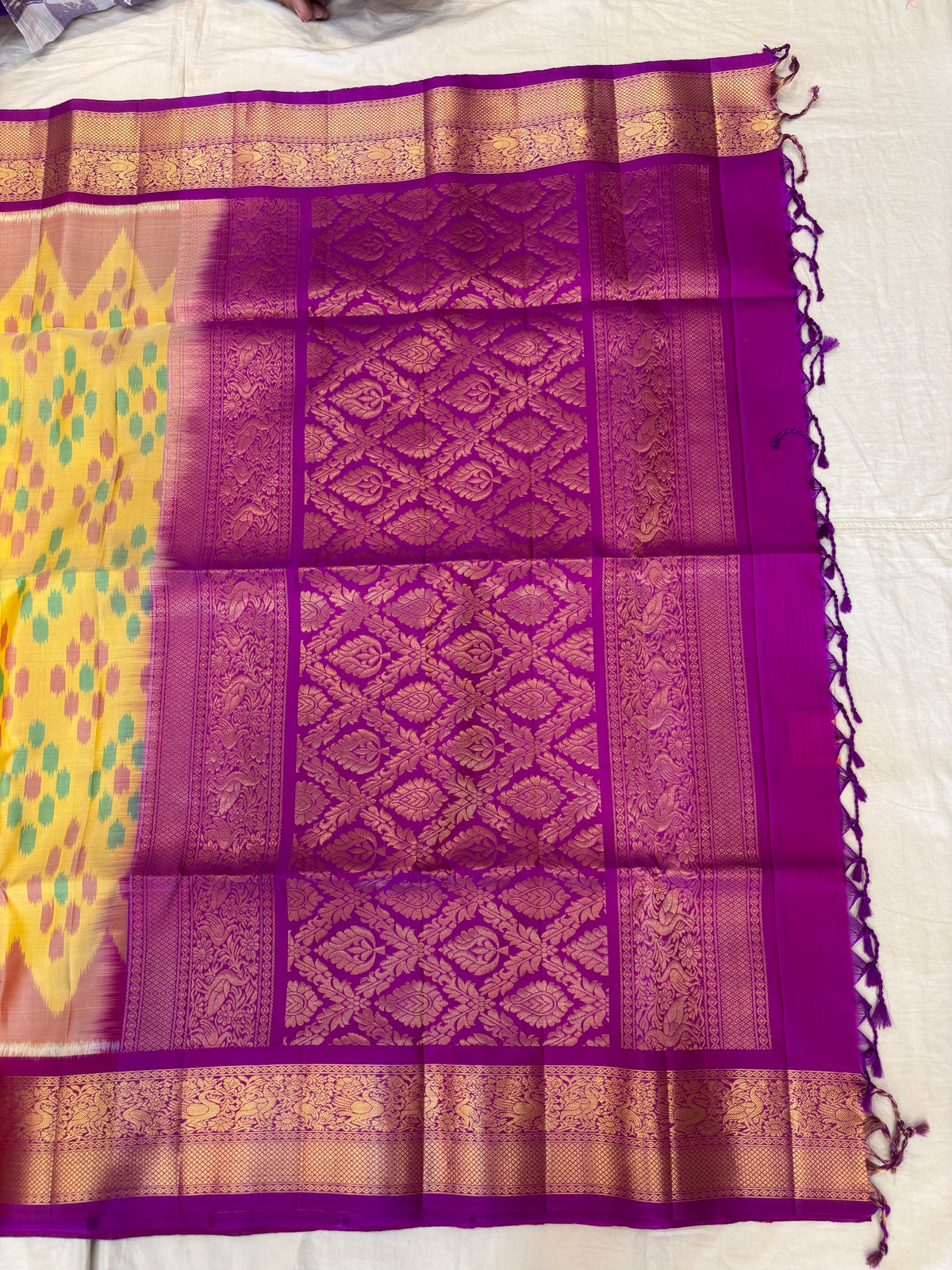 Vritika handloom softsilk saree - Pochampally design