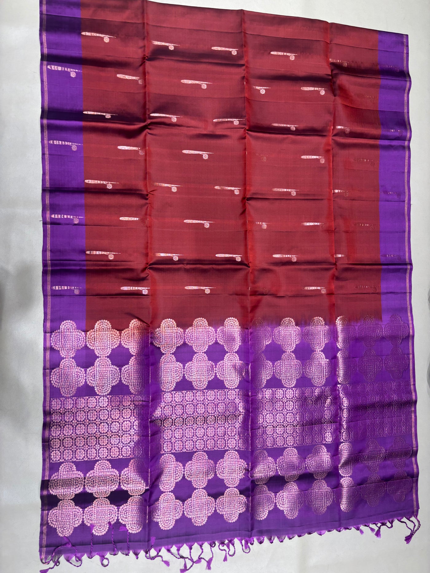 Hridya coffee brown handloom softsilk saree - Pure silk saree