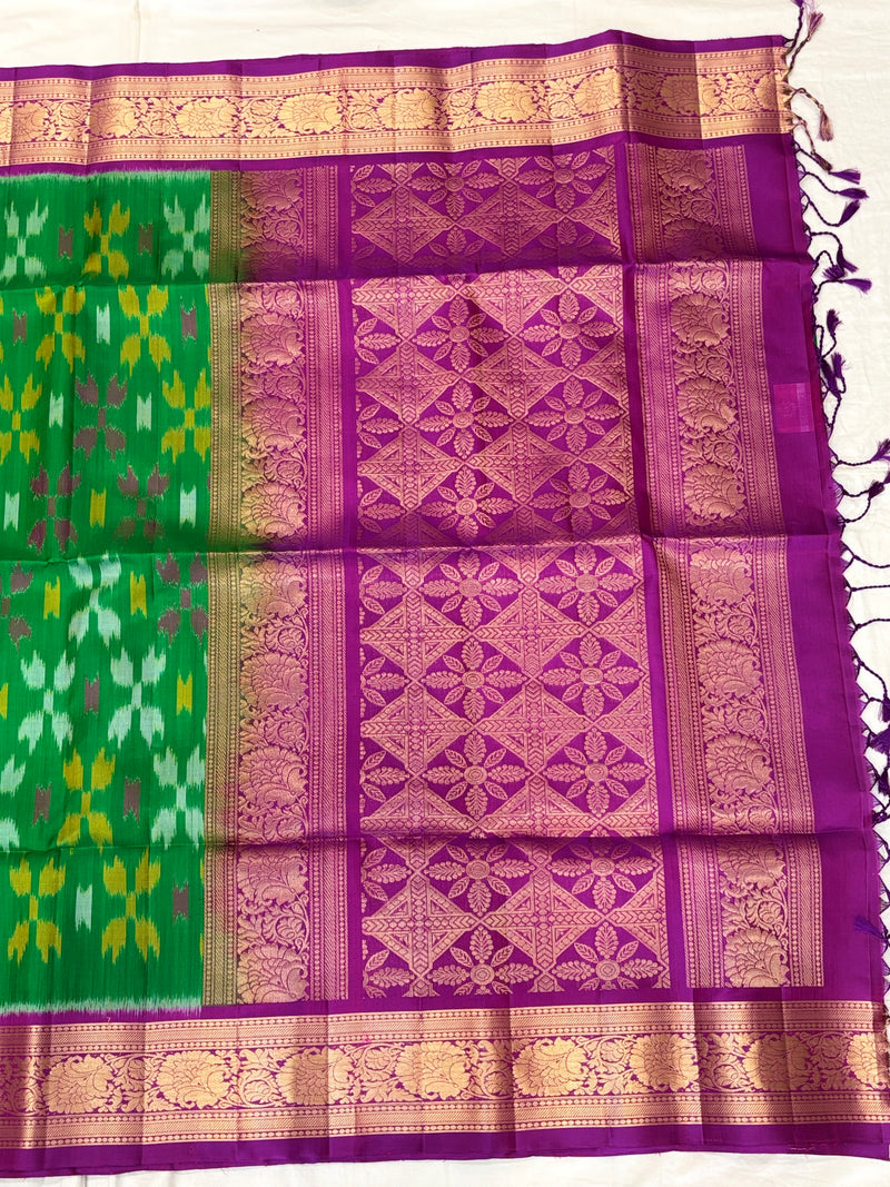 Anvya handloom softsilk saree - Pochampally design