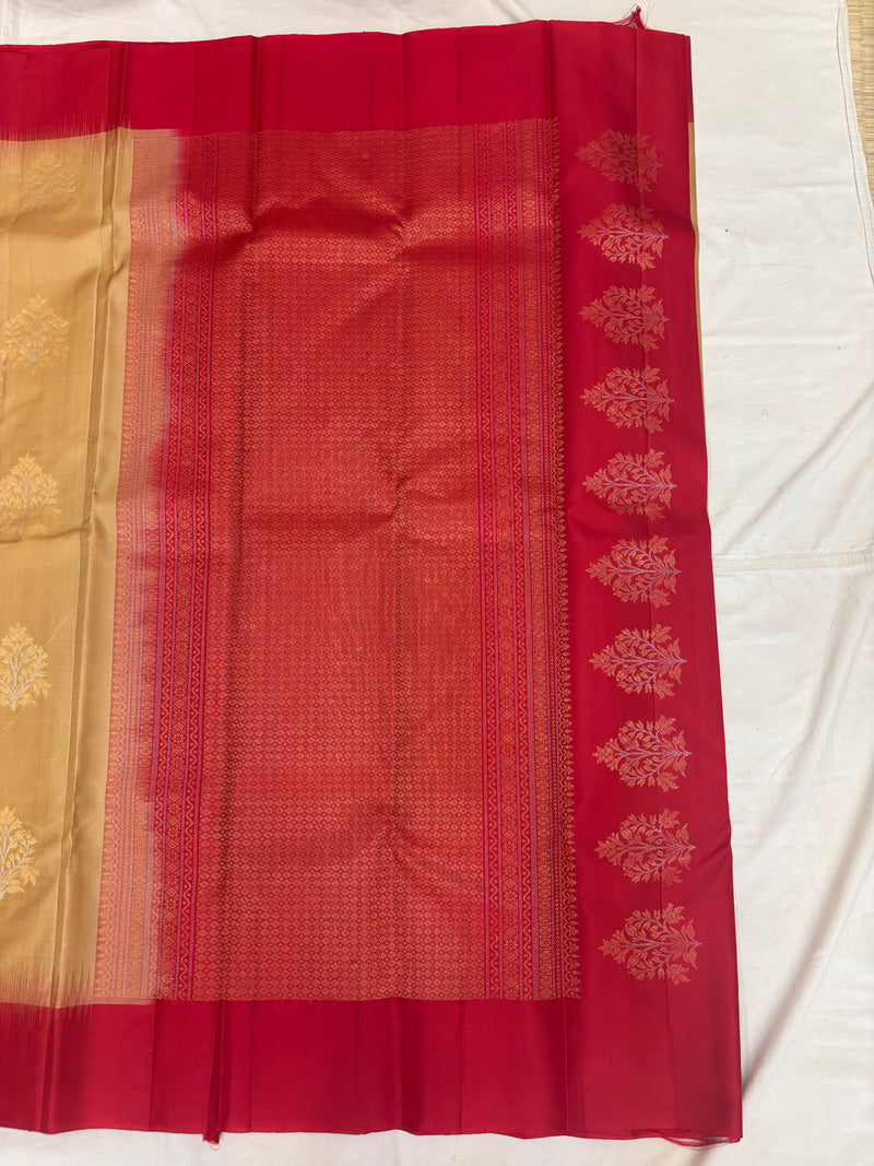Yuvaa muted gold softsilk saree - Pure silk saree-set13