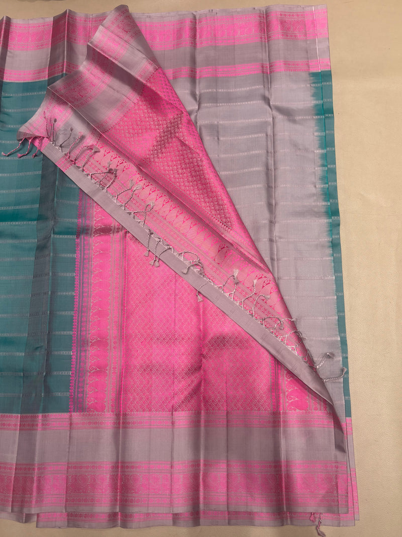 Charumati no zari handloom softsilk saree - Pure silk saree