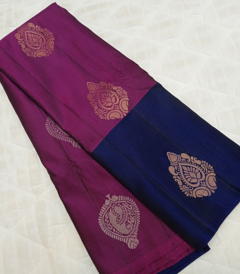 Uppada Soft silk - Contrast