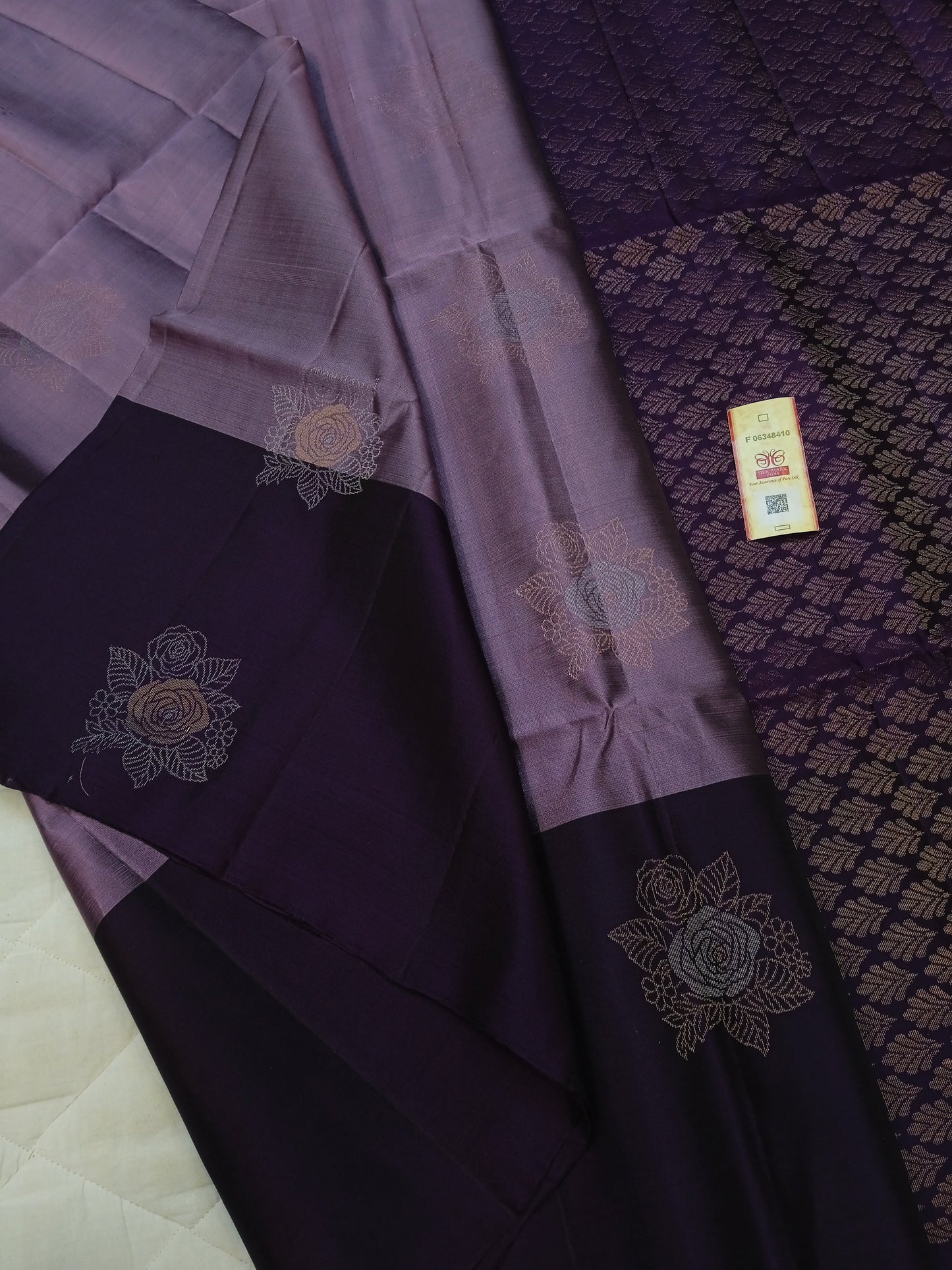 Soft Silk - Royal Bloom - Handloom Double warp Soft silk