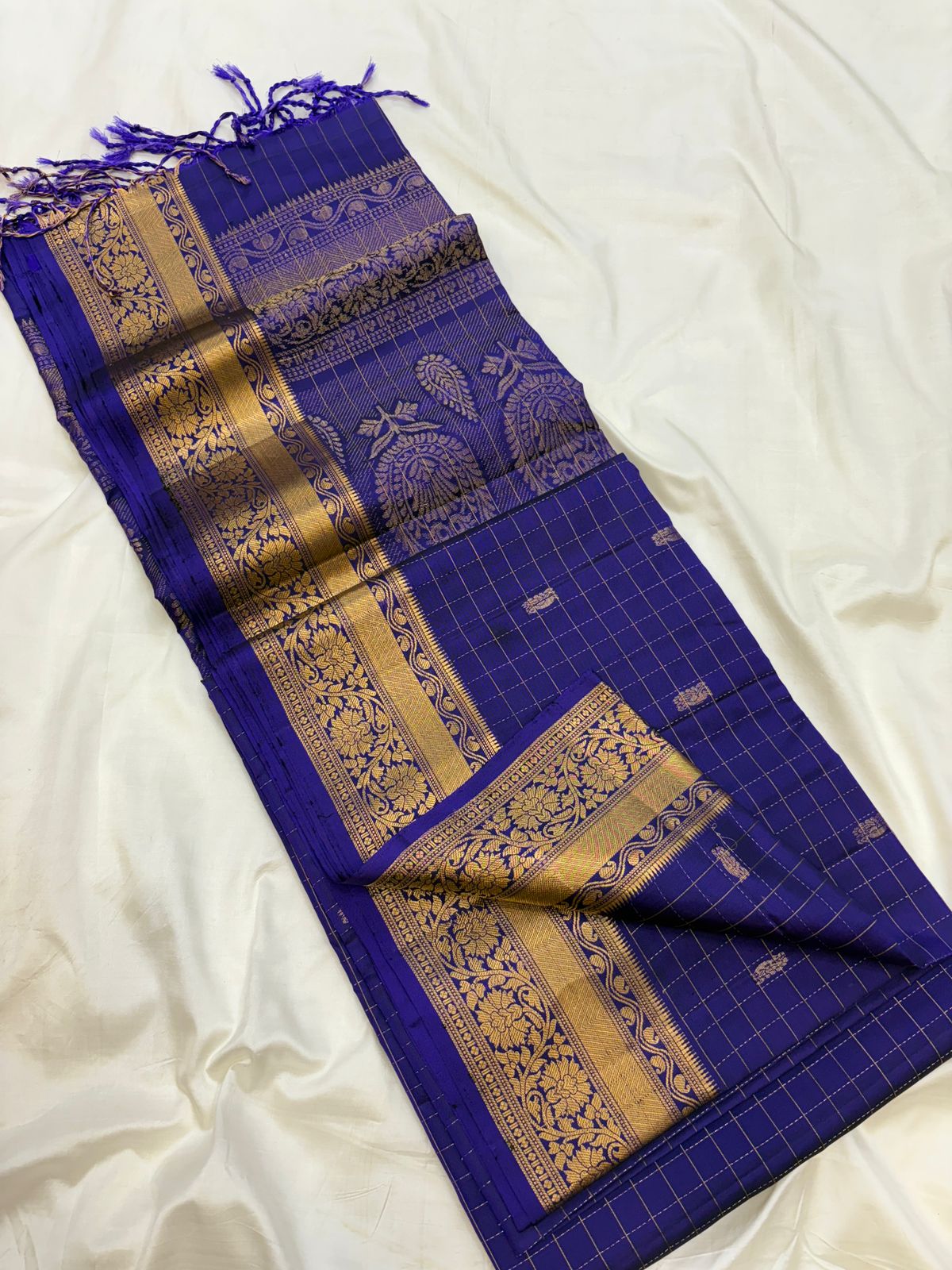Kanakavalli Checks - Soft Silk- Handloom softsilk saree