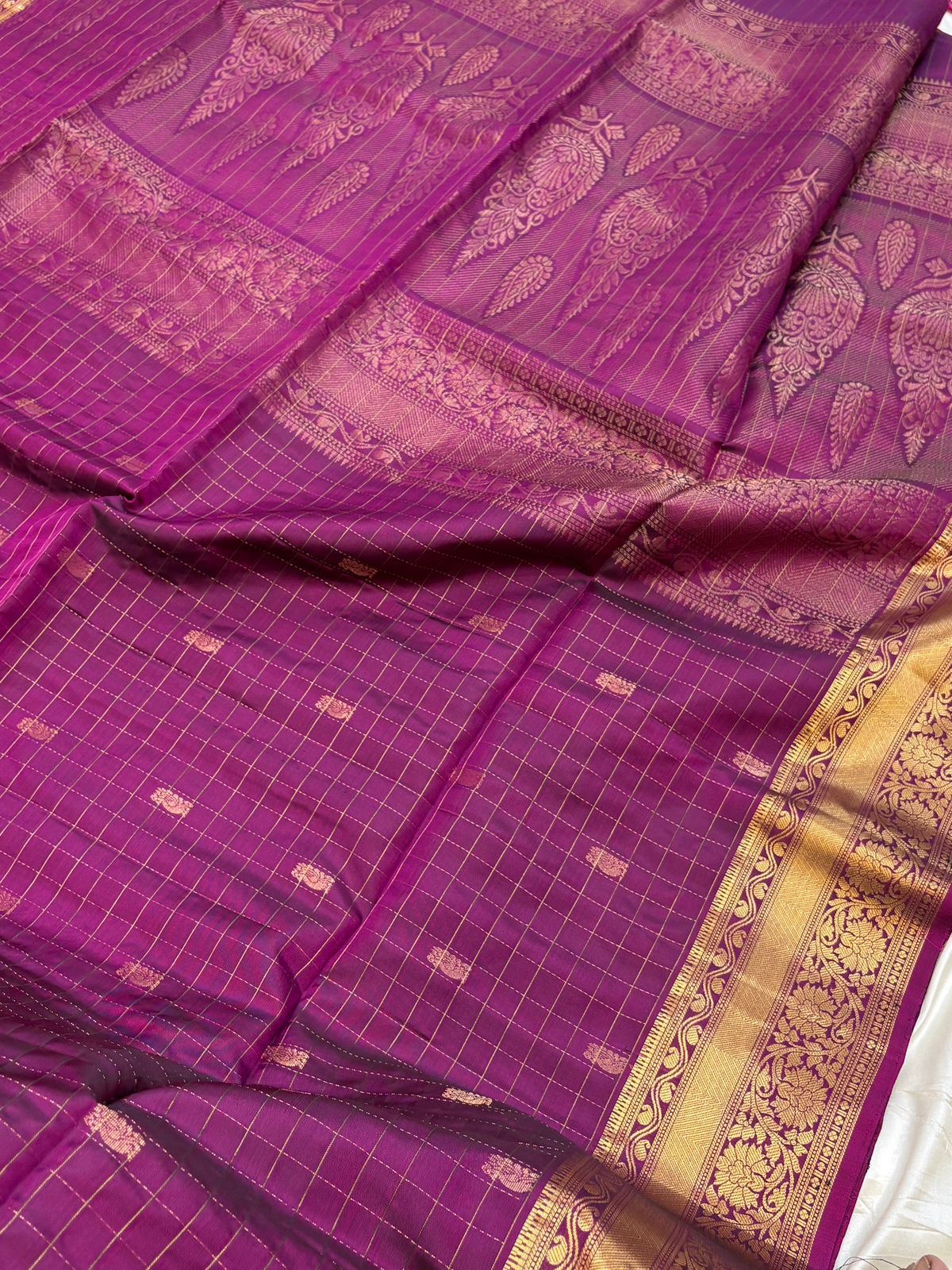 Kanakavalli Checks - Soft Silk- Handloom softsilk saree