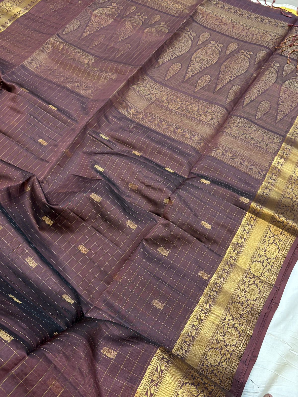 Kanakavalli Checks - Soft Silk- Handloom softsilk saree