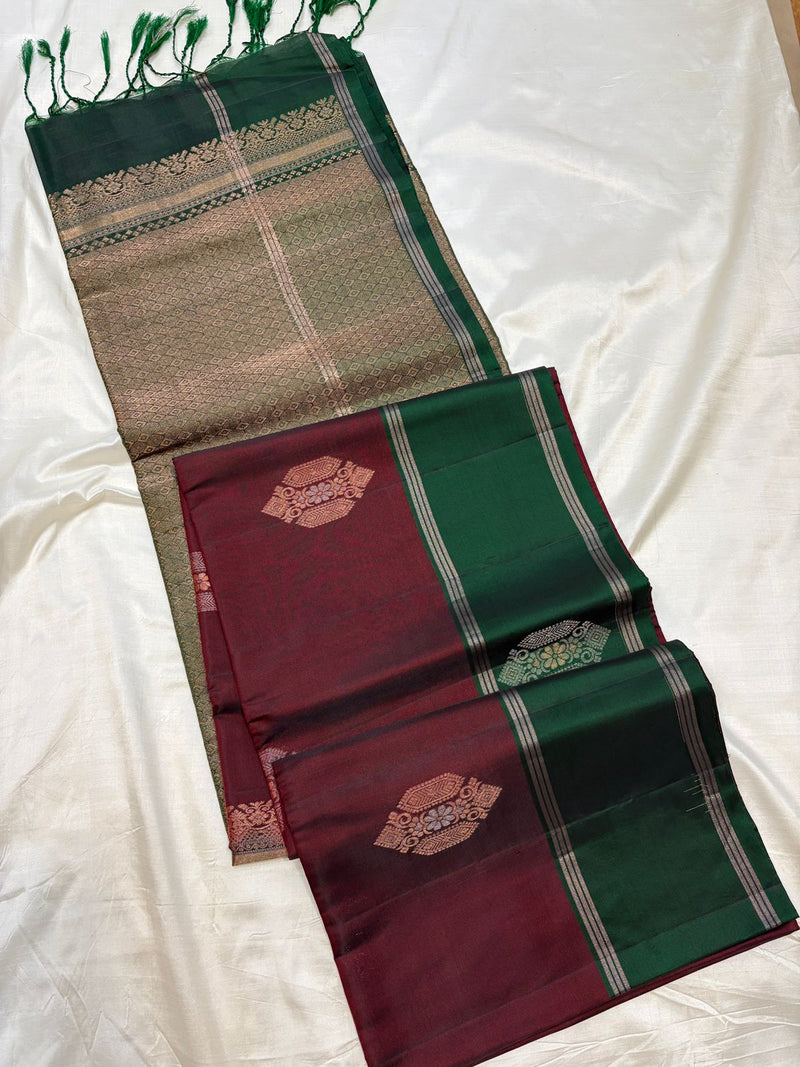 Uppada Contrast Borders