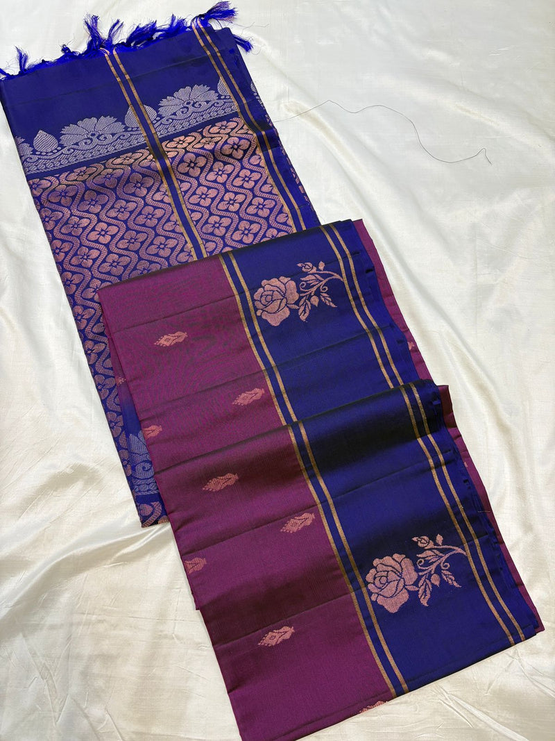 Uppada Contrast Borders