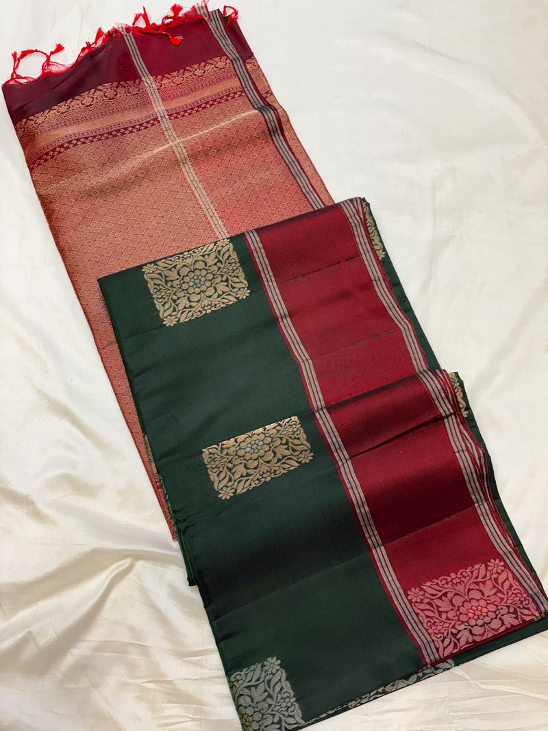 Uppada Contrast Borders