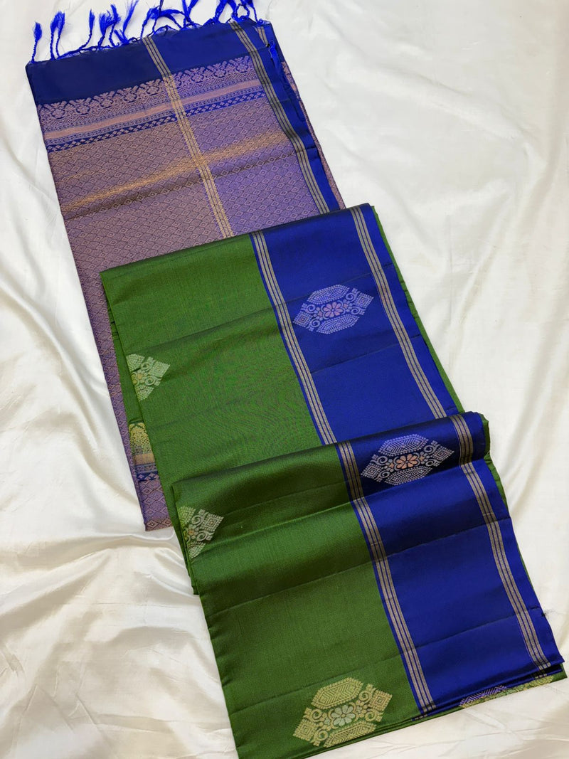 Uppada Contrast Borders