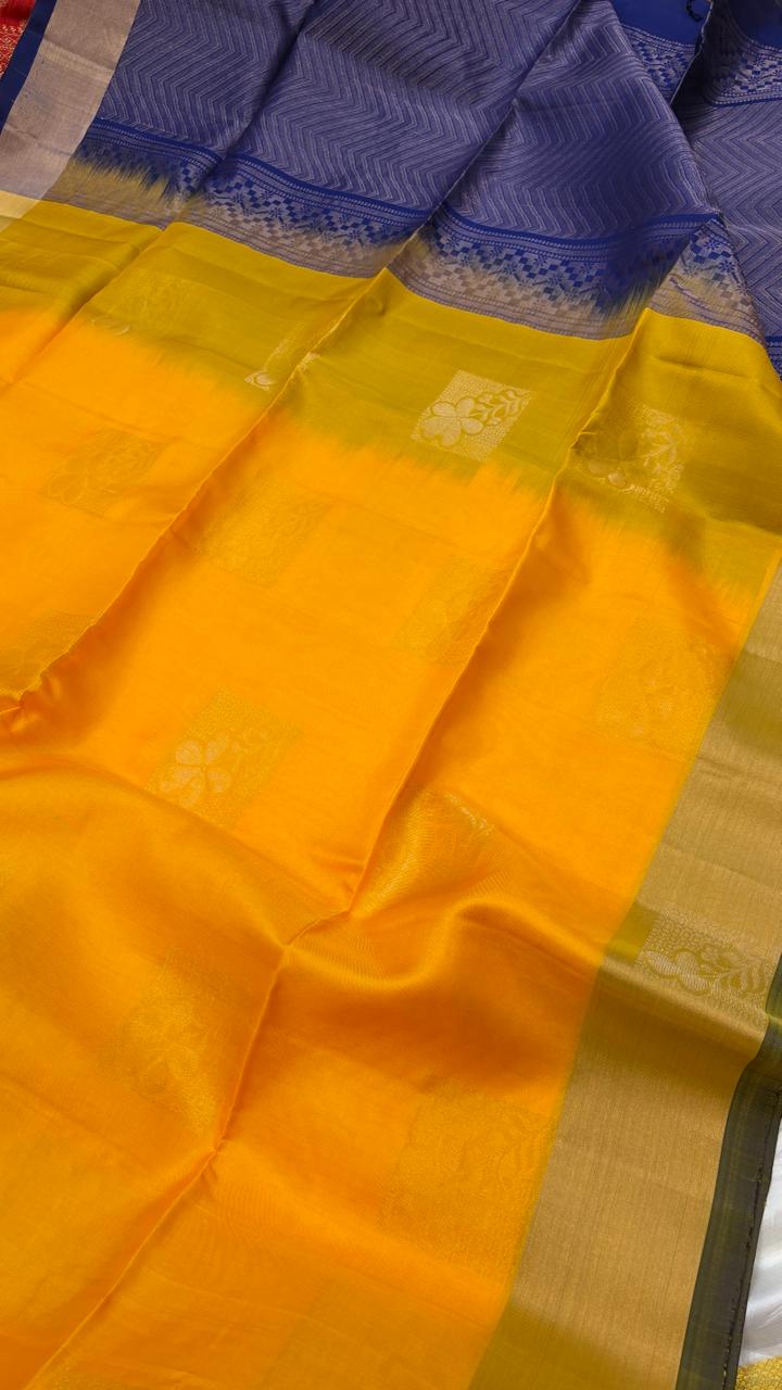 Bavanchi Border Soft Silk - Pure silk saree